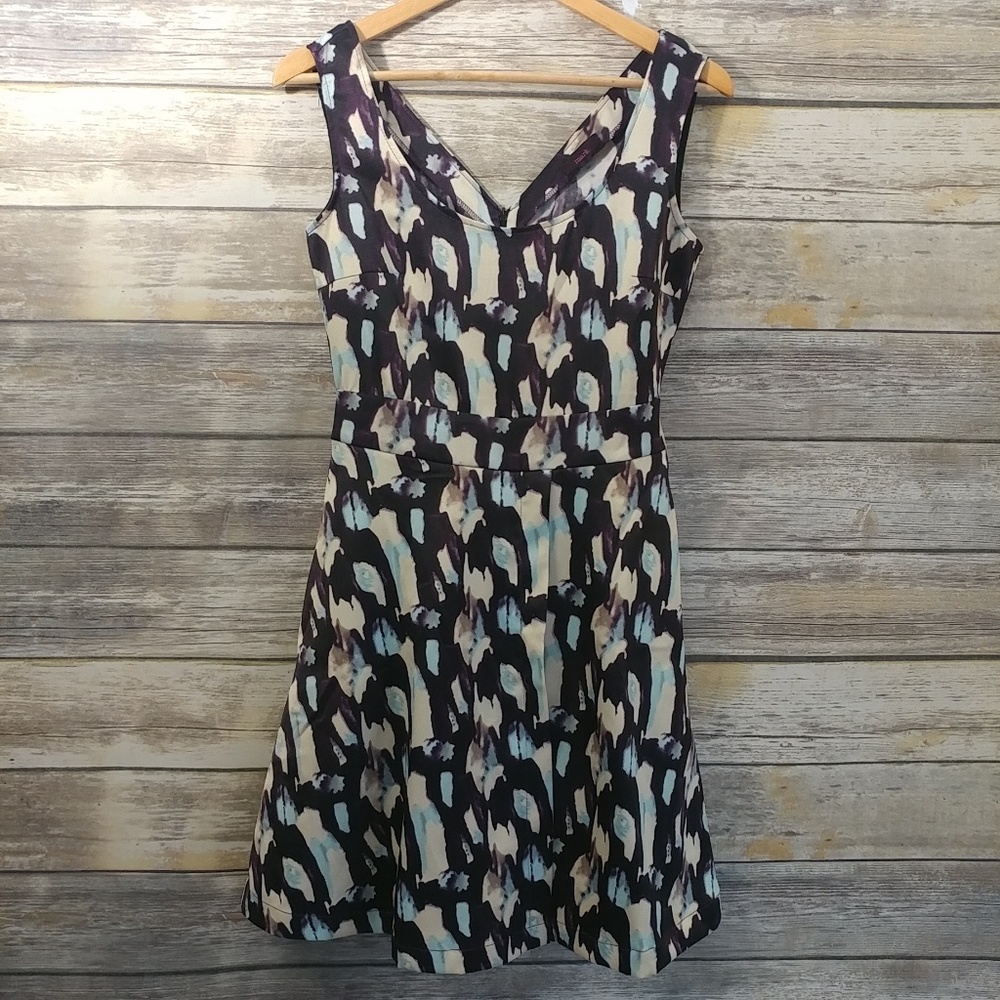 Mark. Romper/Dress‎ Sz S Blue/Black/Purple